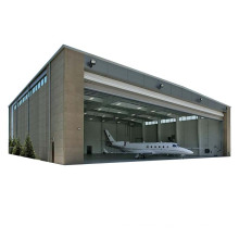 Double Slope Prefab Fine Designed Light Steel  Metal Frame Hangar Building